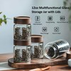 MOLADRI 26 oz/850 ml Clear Glass Storage Canister with Airtight