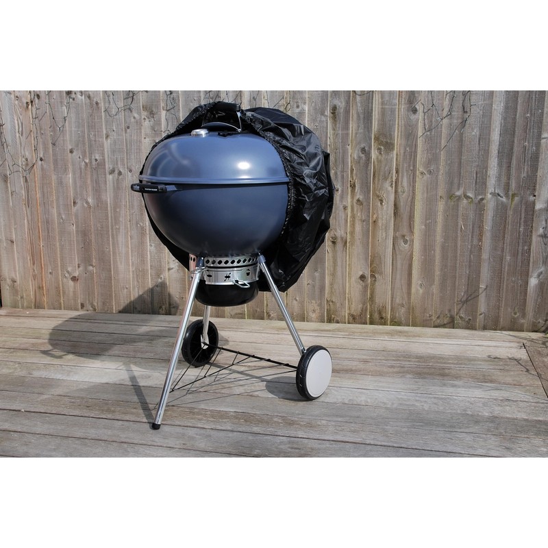 Speedwellstar Round Waterproof BBQ Cover Kettle Elasticated Hem Barbecue Heavy