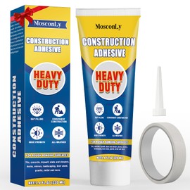 Construction Adhesive Heavy Duty, 220ml Cement Glue, Versatile Construction for Concrete, Tile, Cement, Floor, Wall, Stone, Wood and More, Tile Glue for Rough Bonding Surface
