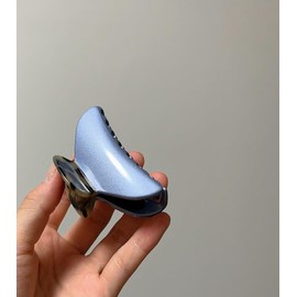 Hel France Hair Clip, Fashionable, Hair Clip, Non-Slip (Blue, Medium), Secure, Clip, Barrette, Hair Clip, Simple, Stylish