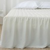 Bed Skirt Super Single Cream Banding Lucy Frill shirring