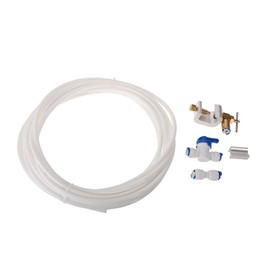 First4Spares Water Supply Pipe Tube + Fridge Connector Kit for Siemens American Style Double Fridge/Refrigerator (1/4" Pipe) & Self Bore Tap Clamp
