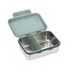 LÄSSIG Children’s Lunch Box, Stainless Steel Breakfast Box, Sustainable, for Nursery, School, Adventure Bus