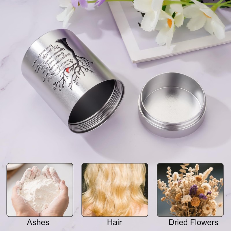 SOITIS Set of 6 Small Urns for Human Ashes Keepsake,