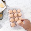LDXDRU Pack of 2 Egg Boxes 12 Eggs Storage Fridge