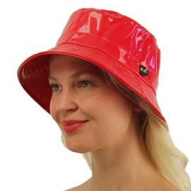 C.C Rain Waterproof Bucket Boonie Bush Fisherman Hiking Wide Brim Cap Hat Red
