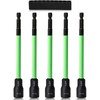 TLEEP 150MM 7/16" Magnetic Power Nut Driver Set for Impact