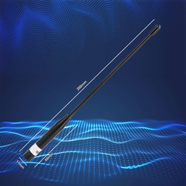 2 Pack 868MHz Antenna 10dBi Gain for Meshtastic LoRa Long Range Soft Whip Antenna, Omni SMA Male Black GT-7702 (20cm?