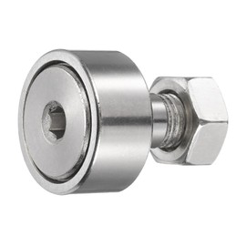 uxcell Cam Follower Track Runner Bearings CF12/KRV30 X Needle Roller Stud Track Bearing, 30mm Roller Diameter, M12 Stud Type for Machine Tool Guide Rail (Hexagon Socket)