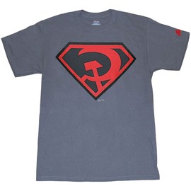 Super Man Red Son Logo T-Shirt-Medium