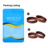 WOCCI 18mm Leather Watch Band Keeper, Holder Loop, Retainer Rings