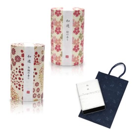 No matter what time you send it, you will not be rude for sending it as a gift special incense, First Bon Festival, Condolences (Handing Bag Included, Handing Set), 2 Types (White Plum and Cherry