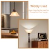 lianheng Glass Bowl Shade Replacement for Torchiere Floor Lamp, Standing