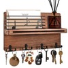 Herboom Key Rack with Shelf, Key Holder with Decoration, with