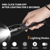 Rechargeable Flashlights 2Pack High Lumens, 5Mode Rechargeable Flashlights with LCD