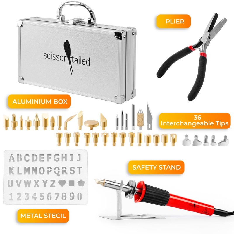 Premium Wood Burning Kit 42PCS | Complete Gift For An