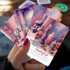 PERBDEAL Dreamy Home Fortune Reading Oracle Card, Premium Pink Foil