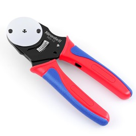 Newdeli Deutsch Crimp Tool Size 12 Deutsch Connector Tool 4 Way Indent 8 Impression Type Closed Barrel Crimper 12 AWG Solid Barrel Contact & Circular Connector Contacts Pin Crimping Tool
