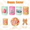 4 Rolls Easter Ribbons, 24 Yards Bunny Truck Egg Carrot