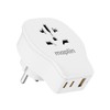 Maplin Worldwide Travel Adapter, 20W PD, 2 USB-C & 1