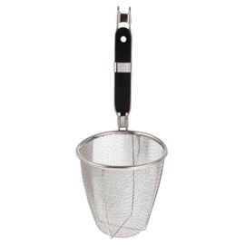 Kichvoe Mesh Spider Strainer, Width 5.5Inch Stainless Steel Pasta Basket Noodle Strainer with Handle for Pasta, Ramen, Dumpling, Deep Fried Food