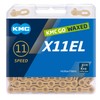 KMC X11EL gewachste 11-Gang-Kette, Ti-N Gold, 118 Glieder