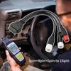 3 Pin 4 Pin 6 Pin Diagnostic Connector Cable OBD2