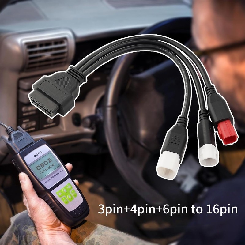 3 Pin 4 Pin 6 Pin Diagnostic Connector Cable OBD2