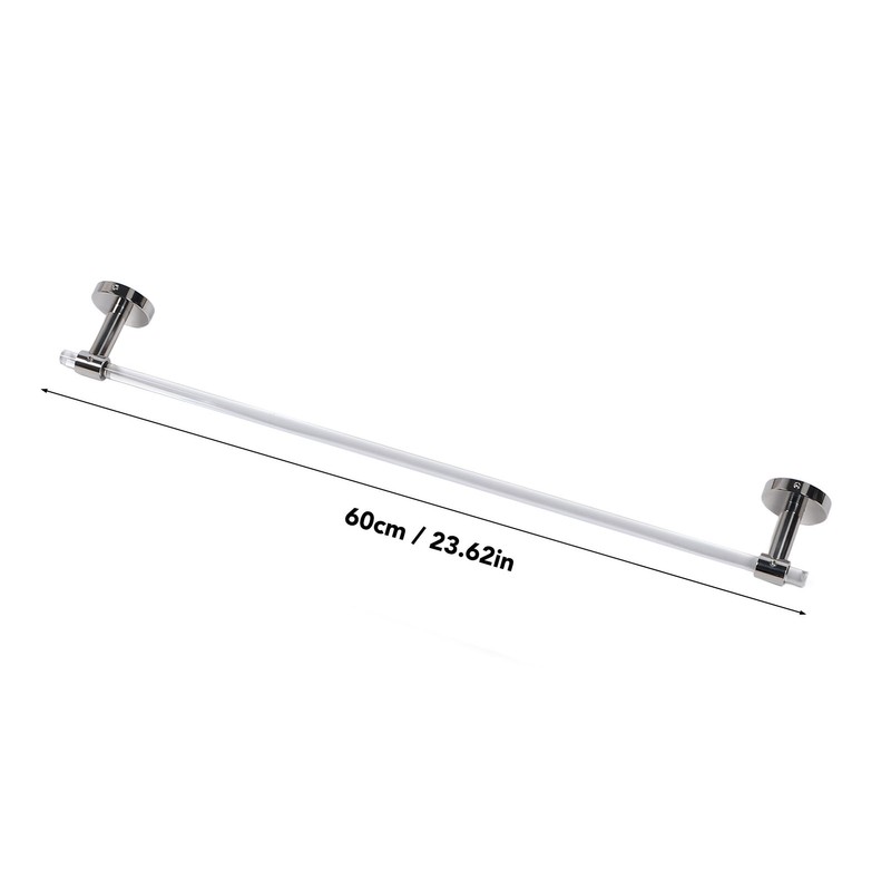 Towel Holder Rod Minimalist Light Luxury Acrylic Wall Mounted Towel