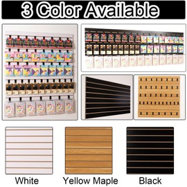Slat Wall Paneling for Retail Display with Aluminum Reinforcement Strip, Black Garage Slatwall Storage Systems 4’x4’ MDF Slatwall Panels, Shiplap Wall Paneling Slat Board Garage Slatted Panels