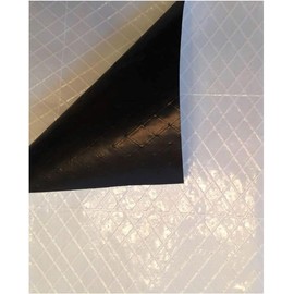 Farm Plastic Supply - String Reinforced Silage Cover Black/White - 12 Mil - Heavy Duty Polyethylene Plastic for Silage Cover, Bunker Cover for Farming, Agriculture (6' x 20')