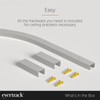 EverTrack Curtain Track - Corner Section for Ceiling Curtain Track