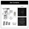 Pocket Door Lock,Privacy Door Hardware Suitable for Bathroom Bedroom etc