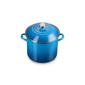 Le Creuset Enamel on Steel Traditional Stockpot, 10 qt., Marseille with Stainless Steel Knob