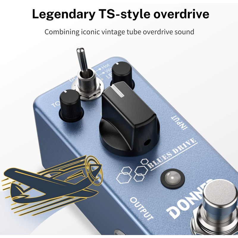 Donner オーバードライブ ギターエフェクター ディストーション ペダル Blues Drive