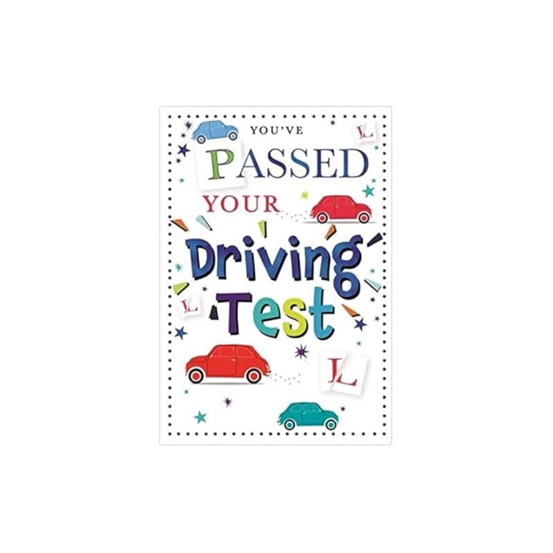 You Passed Your Driving Test Card. Well Done !