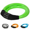 Bicycle Lock, Wire Lock, Bicycle, Key, Dial, 4-Digit Password Changable,