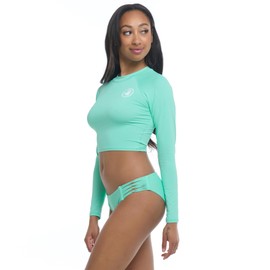 Body Glove - Playera Corta de Manga Larga estándar para Mujer, con UPF 50+, Sea Mist, XL, Sea Mist, X-Large