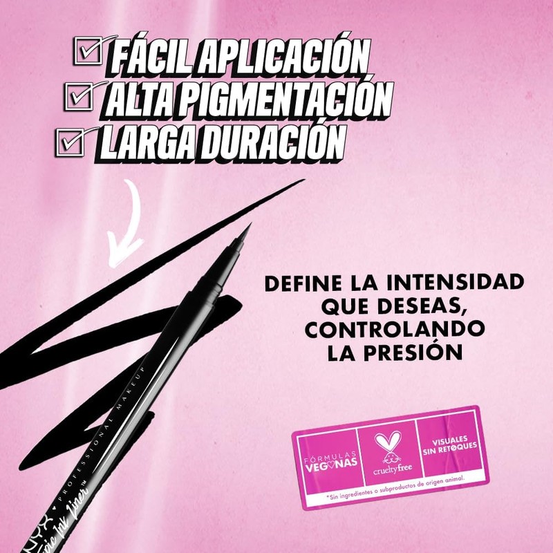 Nyx Professional Makeup, Kit Delineadores Épicos: Delineador líquido de ojos