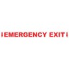 StickerTalk Emergency Exit Vinyl Sticker, 14 inches by 1.5 inches