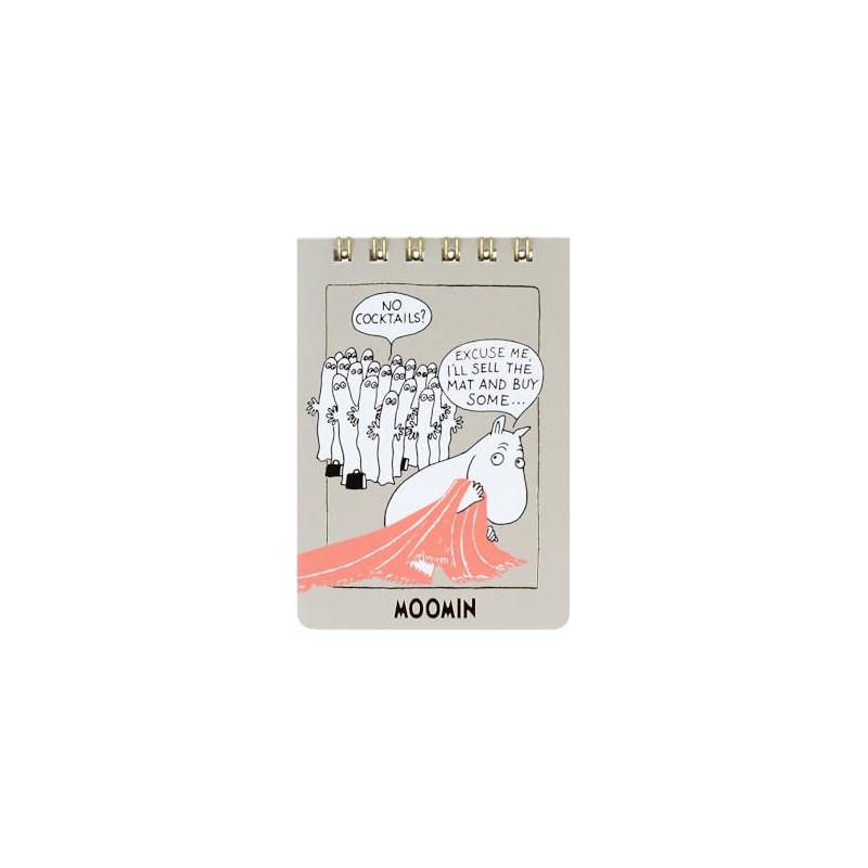Sunstar Stationery Moomin Ring Memo, A7, 2025 Summer, Nordic Scene