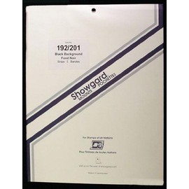 Showgard Pre-Cut Black Stamp Mounts Size 192/201