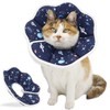 QIYADIN Soft Cat Cone, Adjustable Recovery Collar After Surgery to
