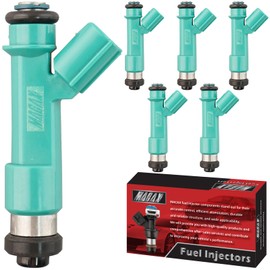 MACAX Set of 6 Fuel Injectors 23209-39075 FJ787 Replacement Compatible with Toyota Tacoma Tundra 4Runner FJ Cruiser 4.0L - Replaces 2320939015 2320939035