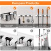 CUXIXA Mop and Broom Holder Wall Mount, Upgraded Broom Organizer