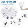 Premade Volume Fan for Eyelash Extension: 500 Handmade Fans, Loose