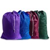 Small Heavy Duty Nylon Drawstring Laundry Bags in Assorted Colors,