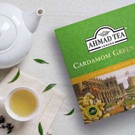 Ahmad Tea 100 Teabags, Cardamom Green, Green Tea, 1 x 100 Teabags