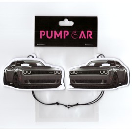 PumpCar 2 pieces hellcat double-sided hanging cartoon cherry-scented funny car air freshener Cool dodge hanging for rearview mirror Car Interior Accessories Gifts