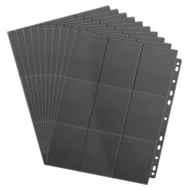 Dzhuywer 360 Pockets Black Trading Card Sleeves 9 Pocket Page Ultra-Clear Double-Sided Card Sheets for 3 Ring Binder Protector for Standard Cards, Protect Hockey Yugioh Cards Baseball Cards Coupons